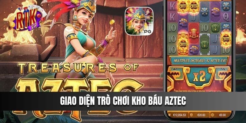 Giao diện trò chơi Kho Báu Aztec